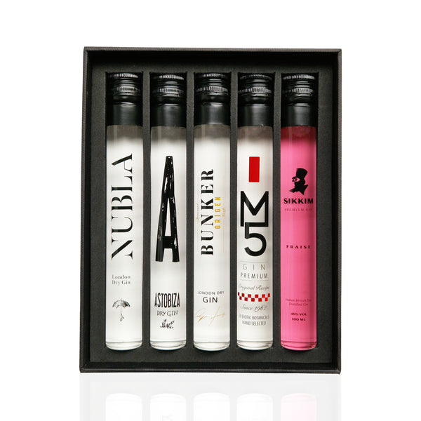 CATABOX | Pack Kit Gintonic - Ginebras Premium Españolas 7 | Regalo Gin Tonic Perfecto