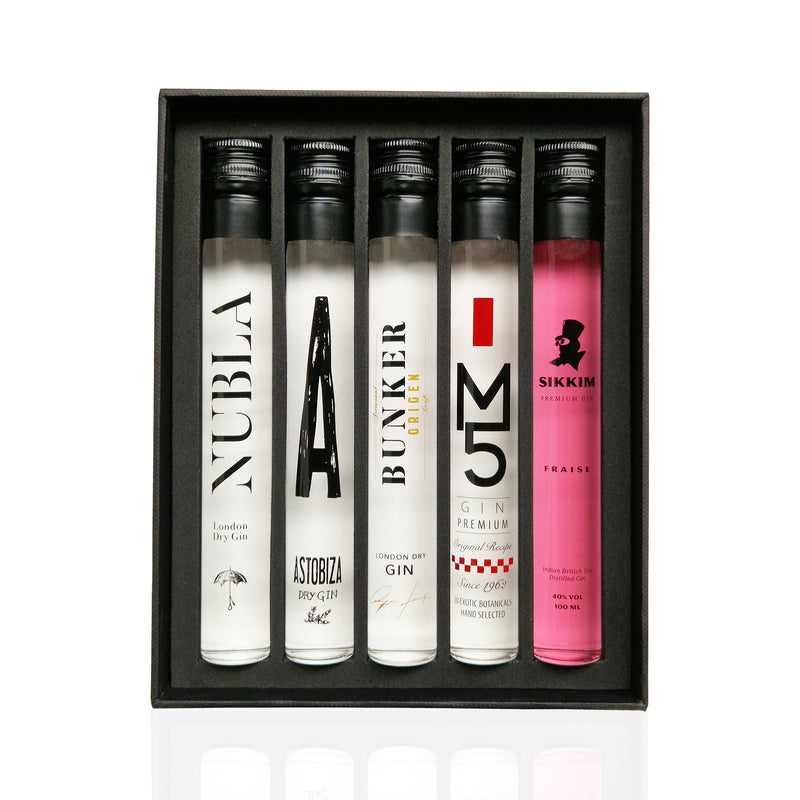 CATABOX | Pack Kit Gintonic - Ginebras Premium Españolas 7 | Regalo Gin Tonic Perfecto